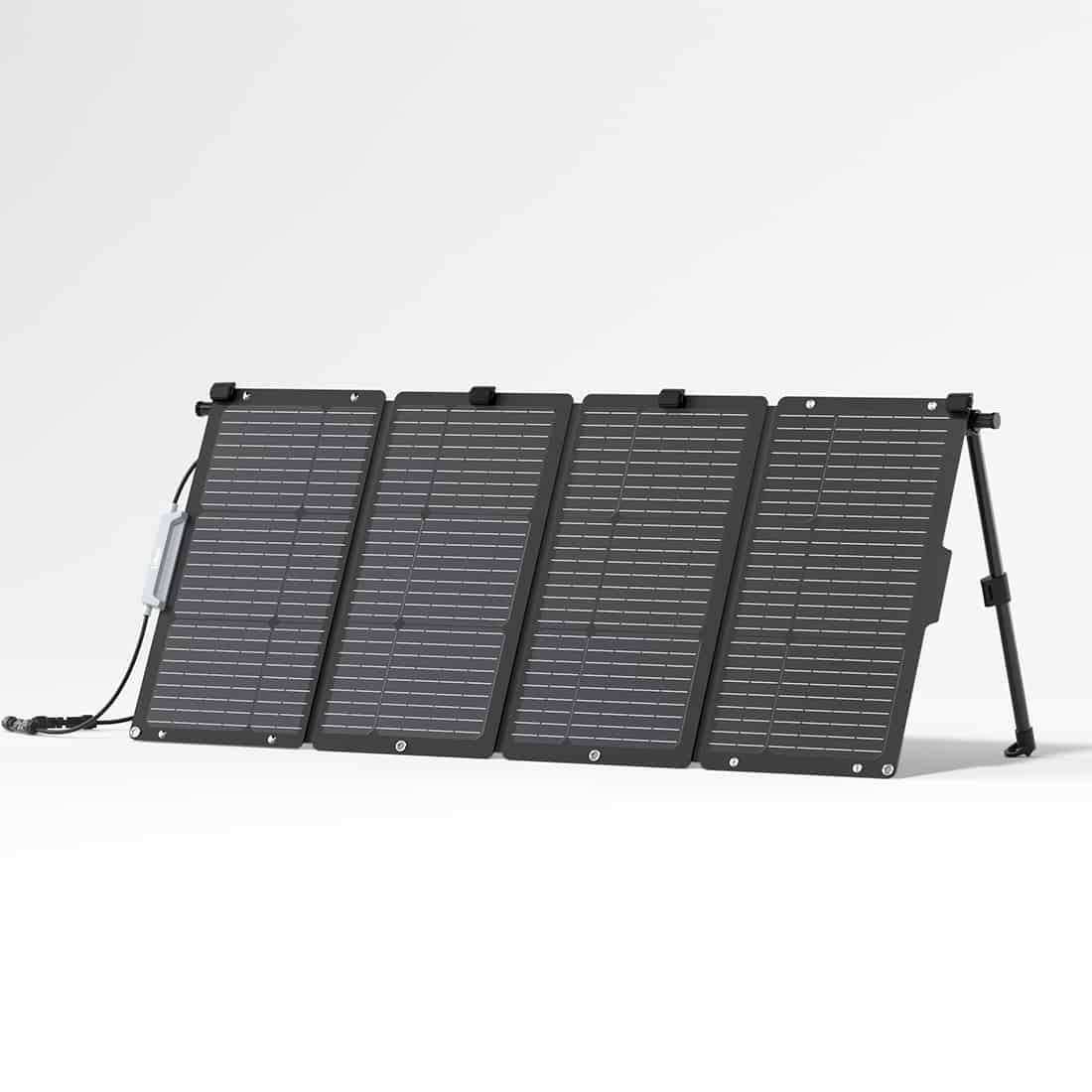 Litheli 100W tragbares Solarpanel mit faltbarem Design, wetterfest und kompatibel mit Powerstations für Outdoor-Energieversorgung