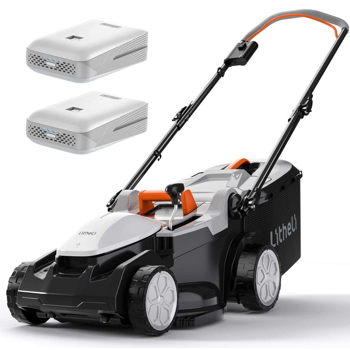 Handy+ U20 2 * 20V 37 cm Kabelloser Rasenmäher | Inklusive 2 * 4,0 Ah SE-Akkus | Müheloses Mähen von Rasenflächen bis zu 300 m²