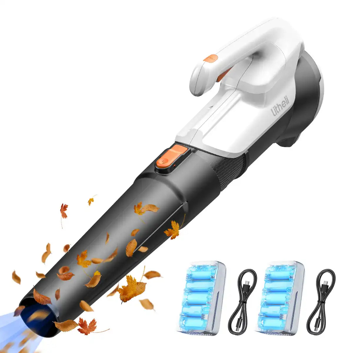 Akku Laubbläser 20V kabellos für Garten und Terrasse reinigen