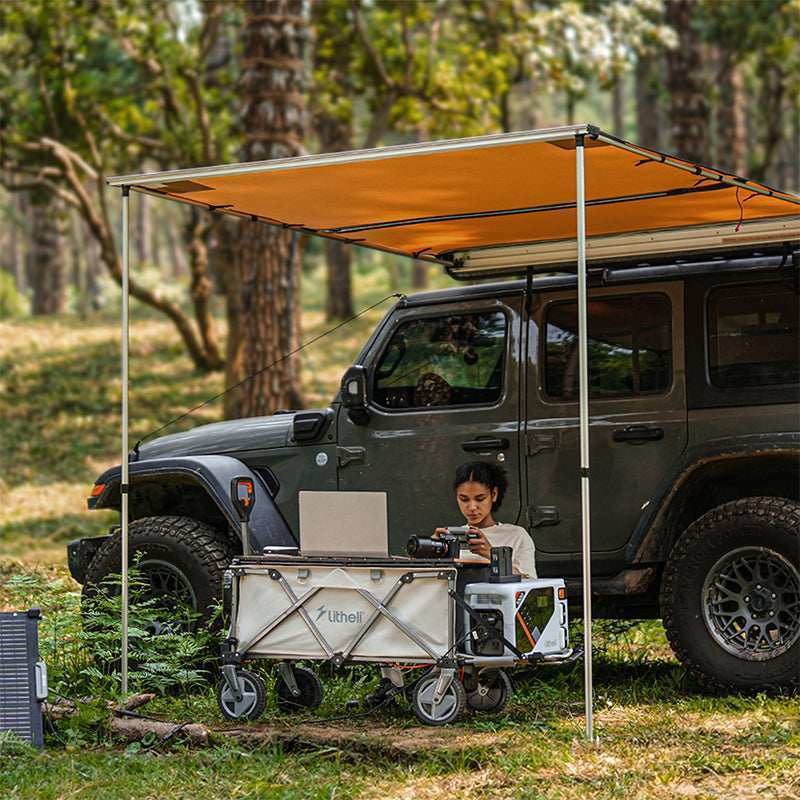 Detailansicht: Litheli eWagon elektrischer Antrieb für müheloses Ziehen im Alltag