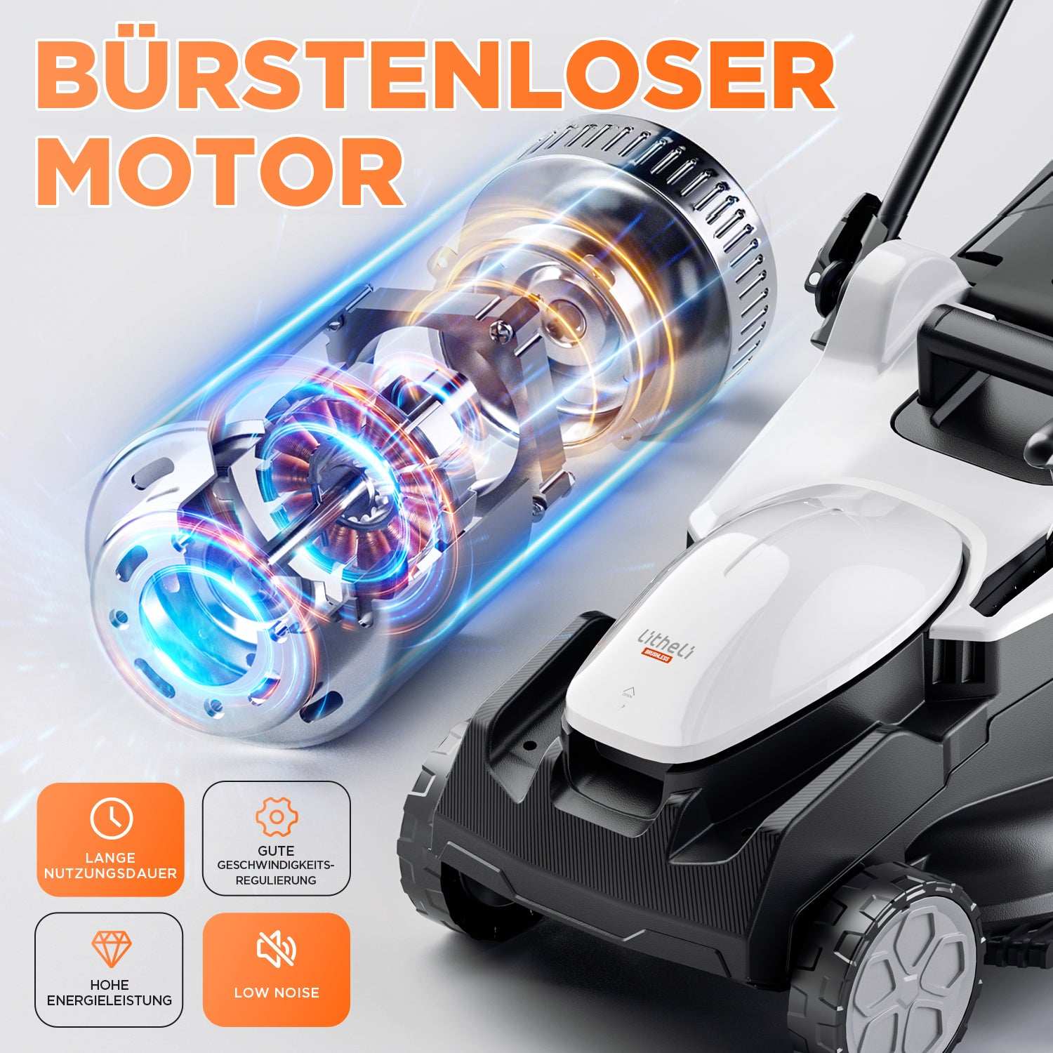 U20 2 x 20V 37 cm Akku-Rasenmäher | Modelle mit bürstenlosem oder bürstenunterstütztem Motor und 4,0-Ah-Akku-Optionen