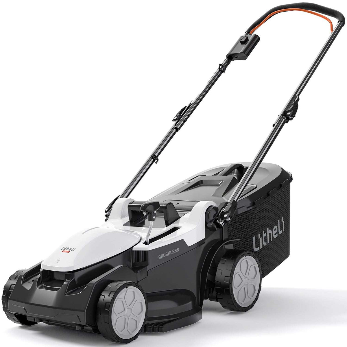 Litheli U20 37 cm bürstenloser Akku Rasenmäher für kleine bis mittelgroße Gärten, kompakt und leise ohne Akku