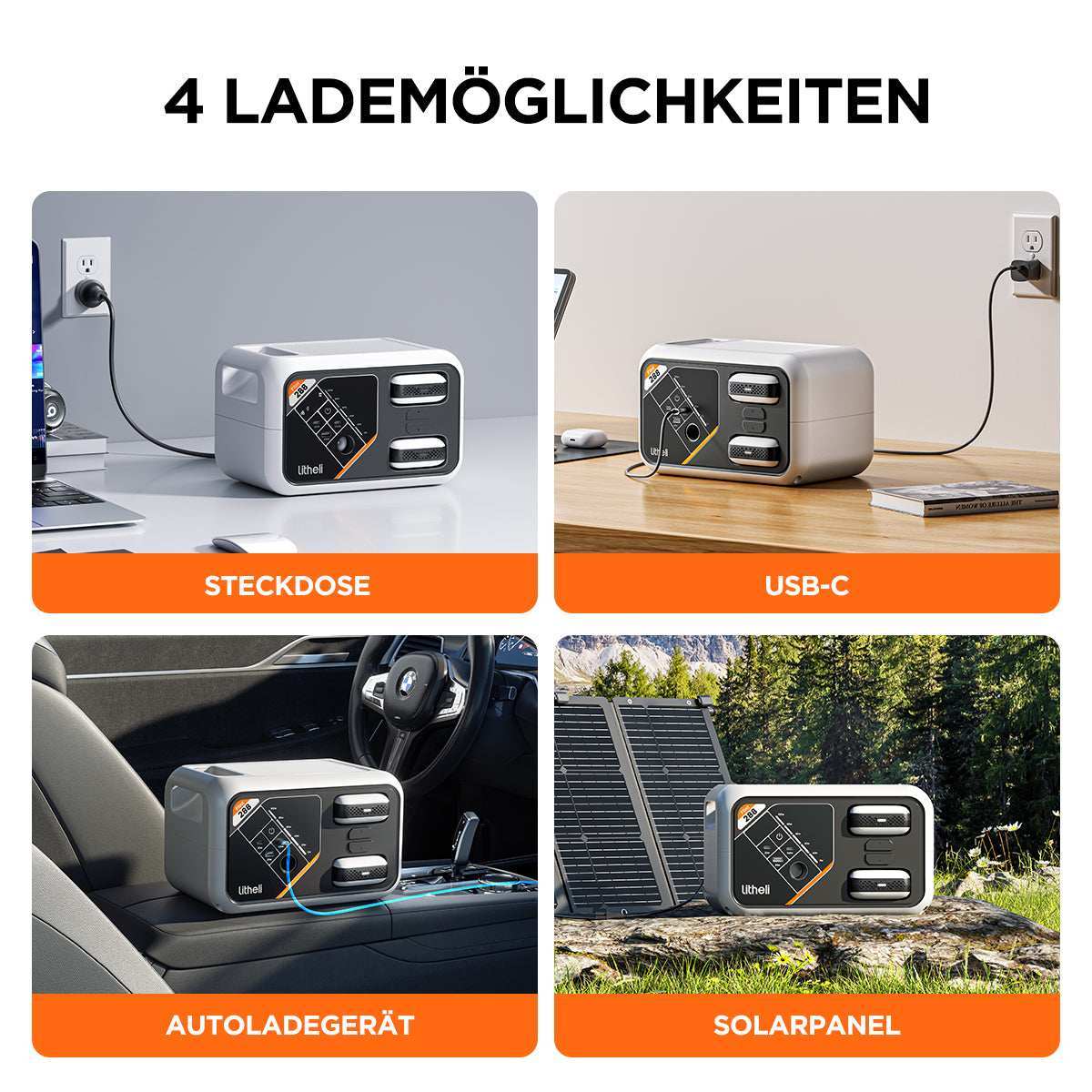 Litheli Outdoor Power Set – Mobilität, Kühlung, Energie & Druck jederzeit und überall