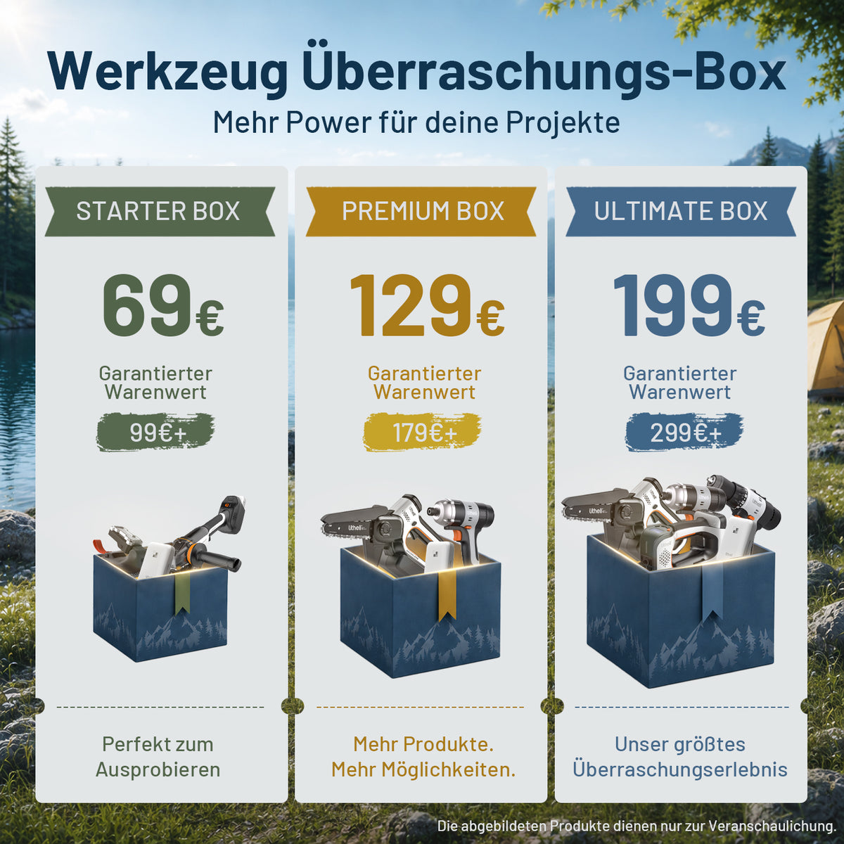 Werkzeug Überraschungs-Box – Litheli Akku-Werkzeuge & Zubehör mit garantiertem Mehrwert