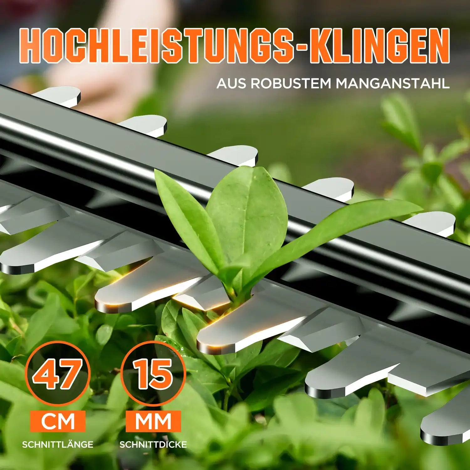 U20 20V Akku Teleskop Heckenschere & Hochentaster mit Akku 2,0Ah
