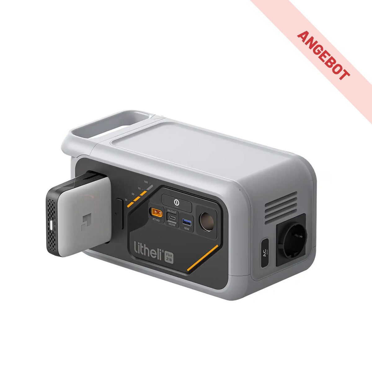 Litheli B218 Tragbare Powerstation | Inklusive 1 × 4,0 Ah Akkus