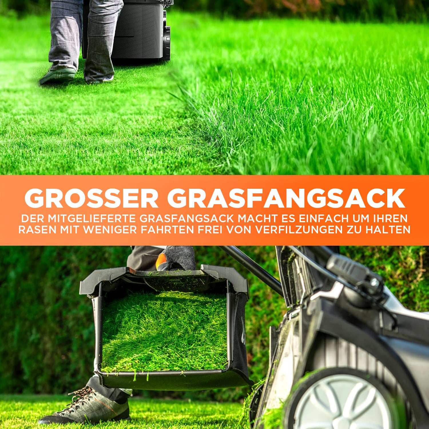 U20 2 x 20V 37 cm Akku-Rasenmäher | Modelle mit bürstenlosem oder bürstenunterstütztem Motor und 4,0-Ah-Akku-Optionen