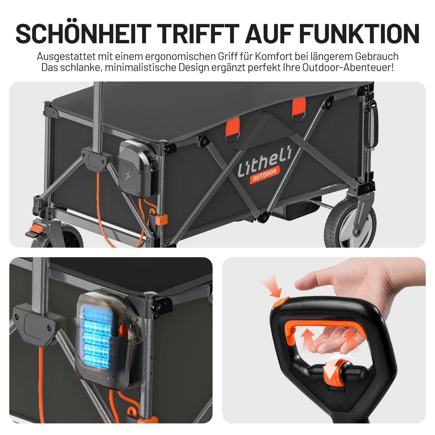 Litheli W1 PRO : Der ultimative Elektro-Campingwagen mit Powerbank