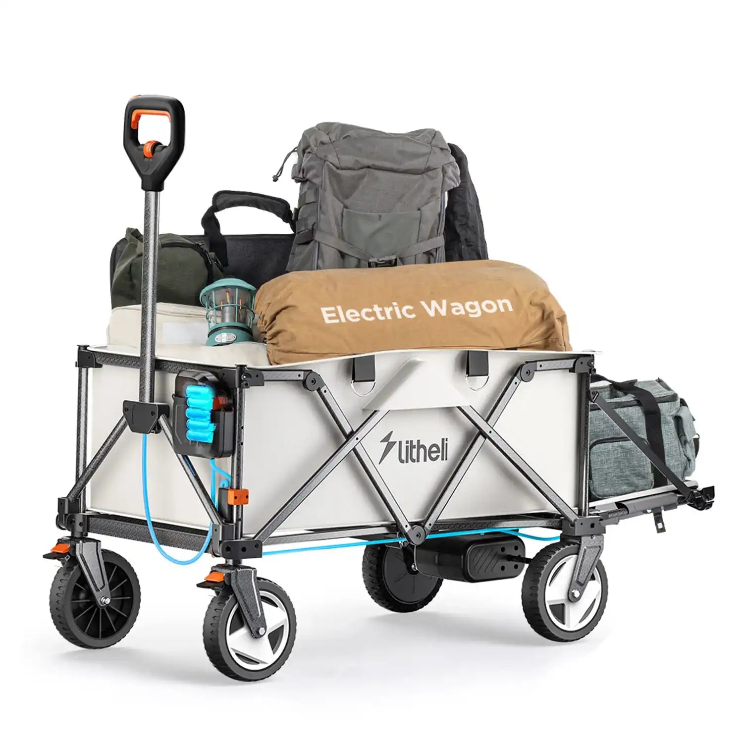 W1 Pro Elektrohandwagen mit variablem Tempo 0,6–1,3 m/s und Steigfähigkeit bis 10%