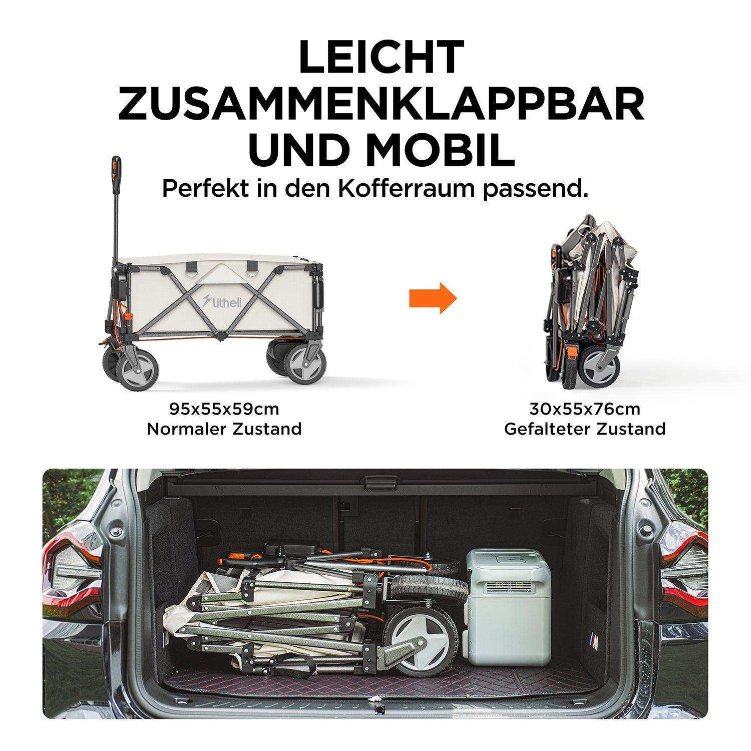 Komfortabler Elektro-Handwagen mit Stoßdämpfung und Kollisionsschutz