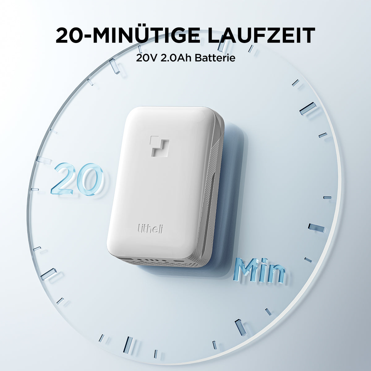 Akku Laubbläser aus der Litheli Handy+ Serie für Heimwerker und DIY-Gartenpflege