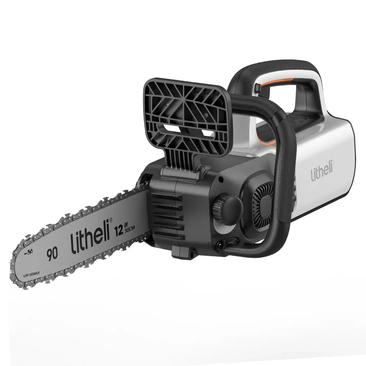 Litheli U20 2x20V Akku Kettensäge mit 30,5 cm Schwertlänge und kabelloser Flexibilität für Gartenpflege und Holzarbeiten