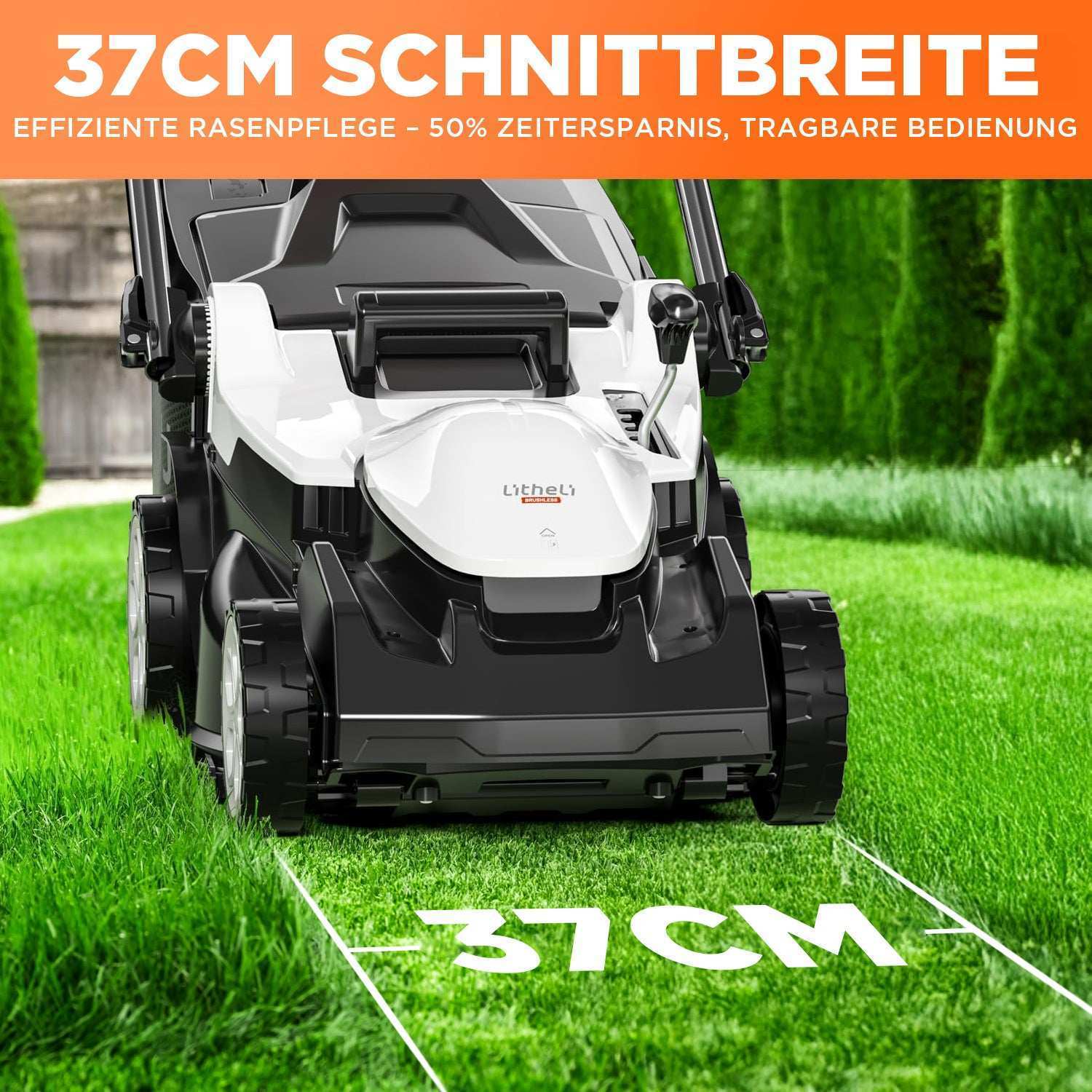 U20 2 x 20V 37 cm Akku-Rasenmäher | Modelle mit bürstenlosem oder bürstenunterstütztem Motor und 4,0-Ah-Akku-Optionen