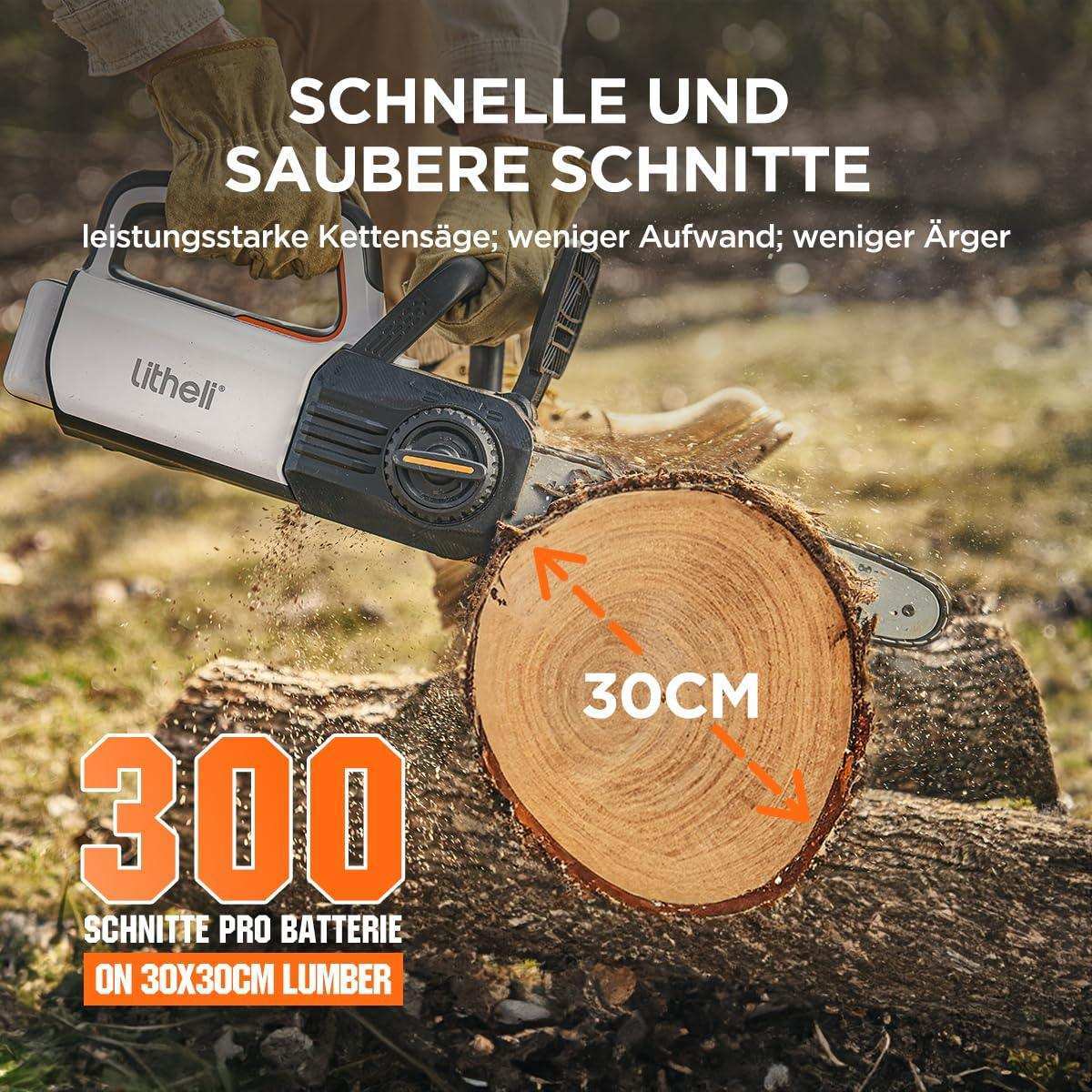 Doppelschalter schützt vor unbeabsichtigtem Starten und sorgt für sichere Bedienung