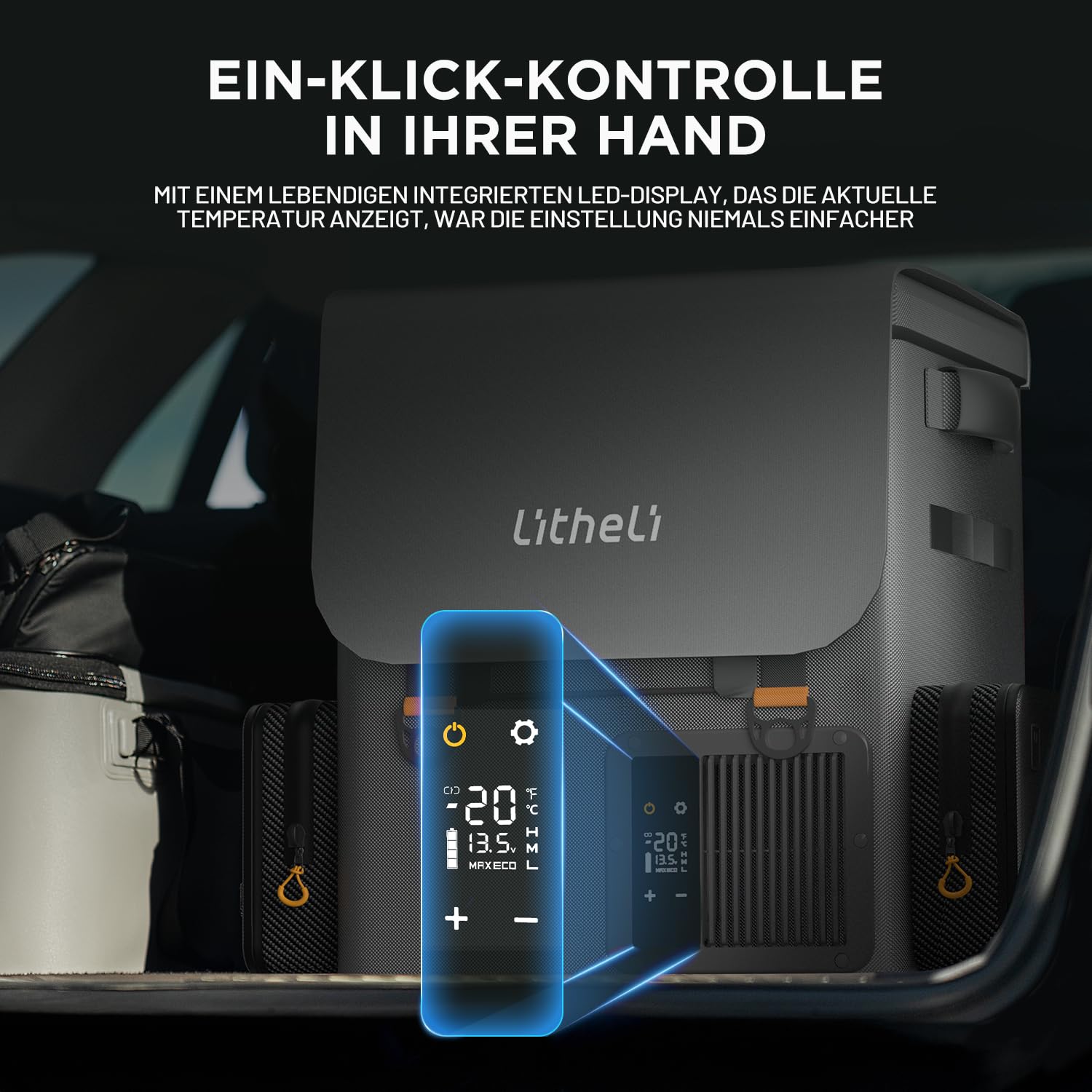Litheli FrozenPack: Der erste tragbare Auto-Kühlschrank im Rucksackformat(Ohne Akku)