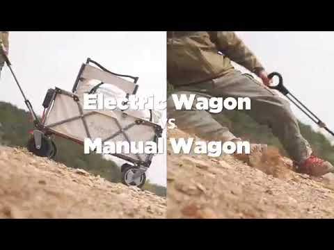 Intelligenter elektrischer Handwagen W1 Pro mit 200 Liter Ladevolumen und 60kg Tragkraft für Outdoor-Aktivitäten