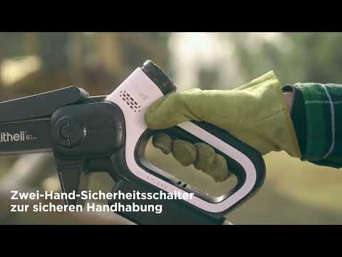 Akku Kettensäge mit modernem, ergonomischem Design für einfache Bedienung