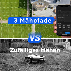 Litheli FYELD 500 KI-Vision Rasenmähroboter | Kabelloser Smart Mäher ohne Begrenzungsdraht | App Steuerung & automatische Kartierung