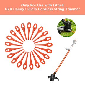 Utheli Ersatzmesser SL5 mm (20 Stück) - Für Handy+ U20 Bürstenmotor Gras-Trimmer