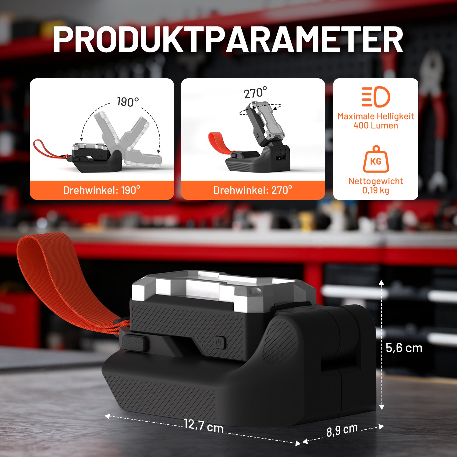 Litheli U20 20V Akku-LED-Arbeitsleuchte