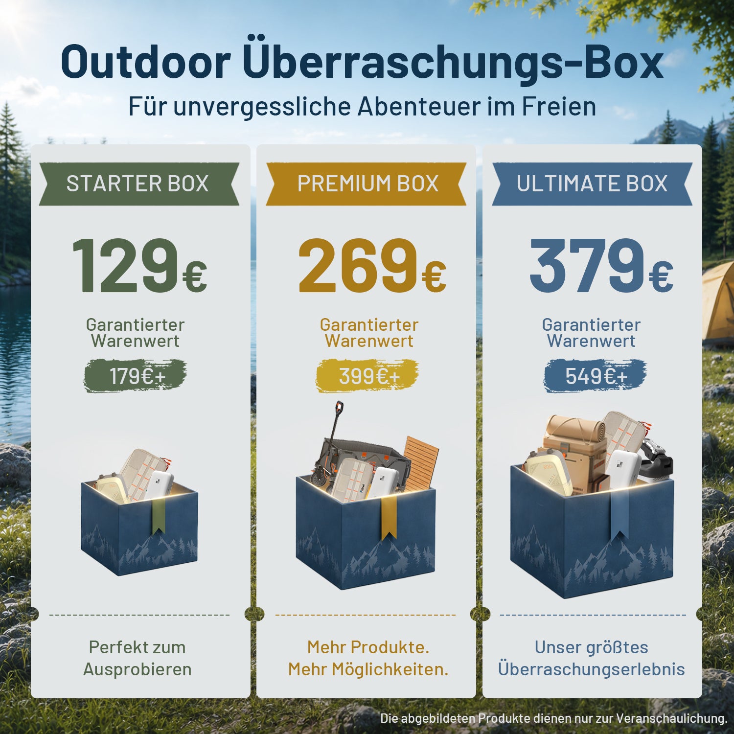 Outdoor Überraschungs-Box – Litheli Outdoor-Produkte & Zubehör mit garantiertem Mehrwert