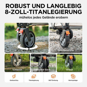 U20 20V Elektrischer Bollerwagen mit 2,0Ah Akku