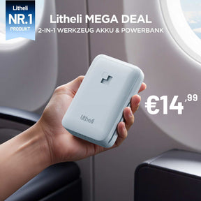20.000 mAh Powerbank für Smartphones, Laptops und Elektrogeräte mit hoher Leistung
