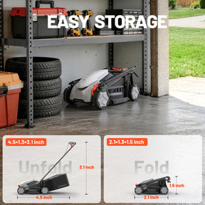 Neu im Sortiment | U20 20V 33cm Akku-Rasenmäher | 5,0 Ah Akku inklusive | Müheloses Mähen bis zu 260 m² | Leise & leicht | 5-fache Schnitthöhenverstellung