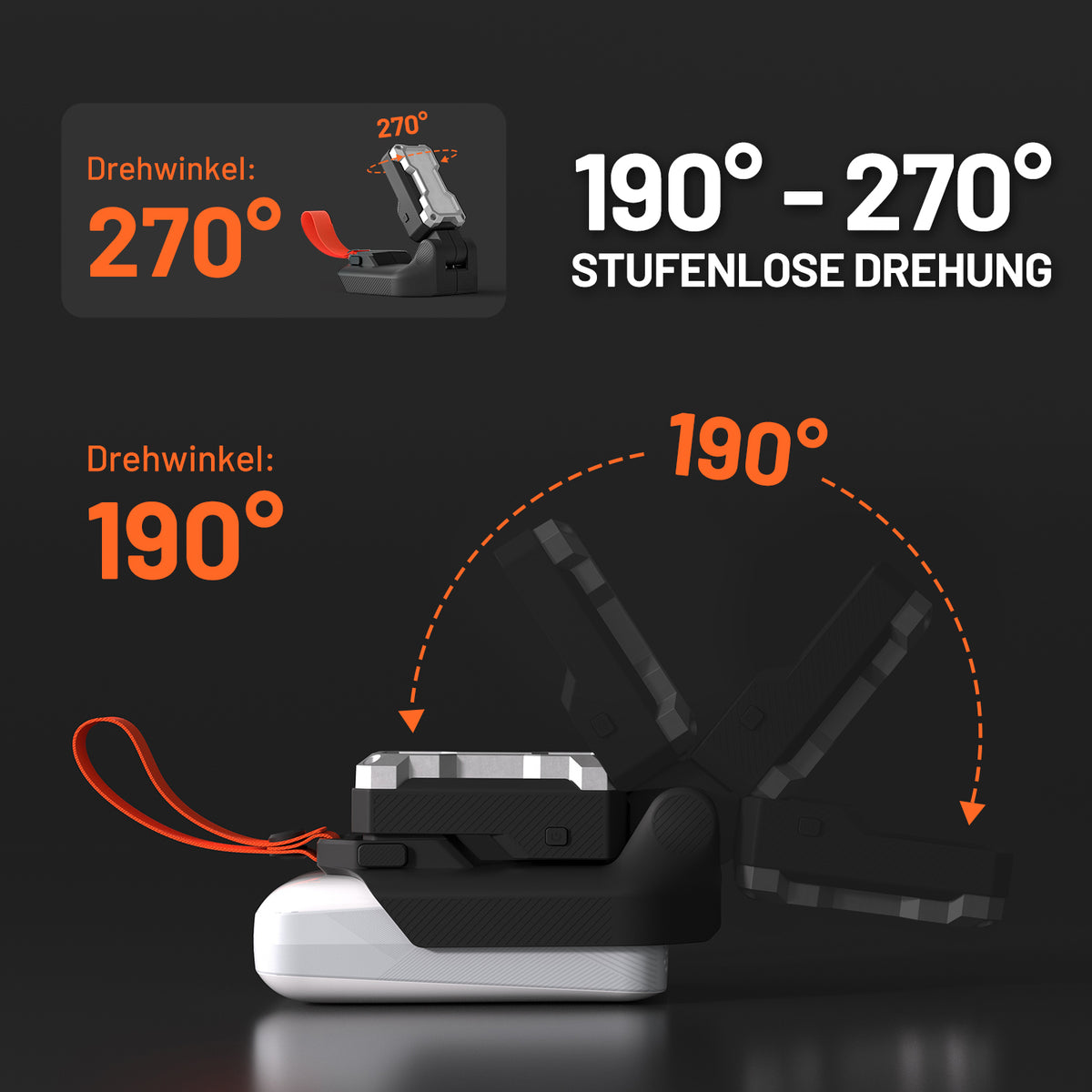 Litheli U20 20V Akku-LED-Arbeitsleuchte mit Akku