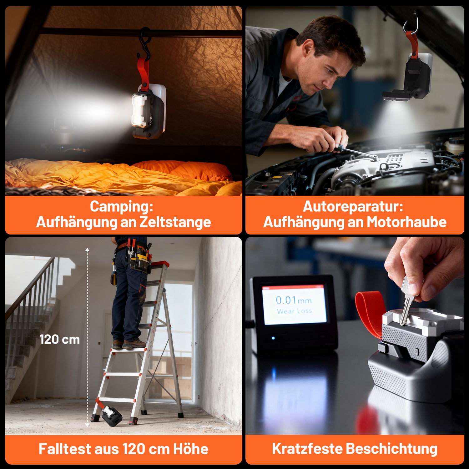 Litheli U20 20V Akku-LED-Arbeitsleuchte mit Akku