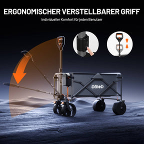 Litheli V100 faltbarer E-Wagen mit elektrischem Antrieb für Vorwärts- und Rückwärtsfahrt