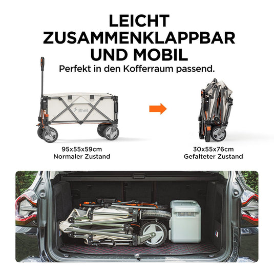 U20 20V Elektrischer Bollerwagen mit Akku 2,0Ah