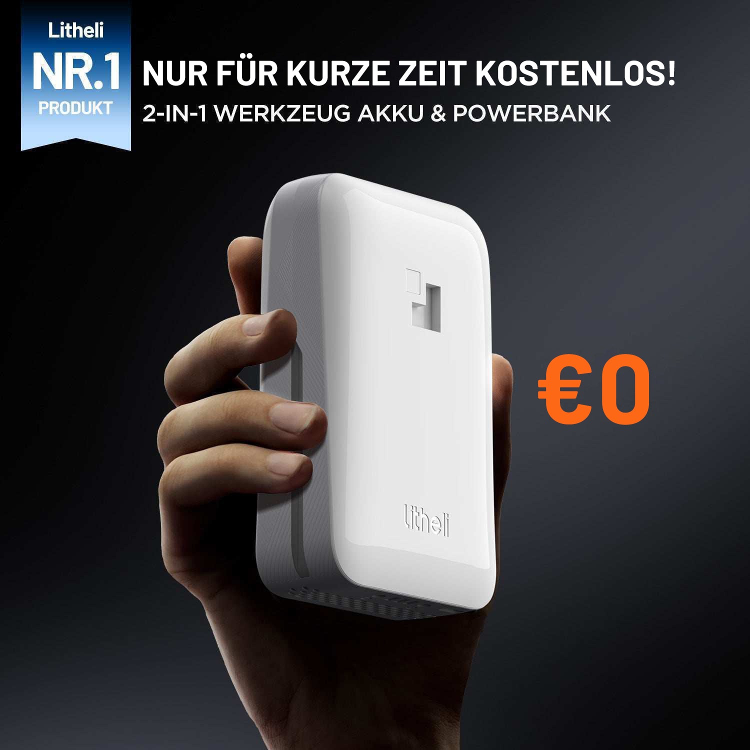 Litheli 2,0 Ah 20 V 2-in-1 Werkzeugakku & Powerbank-1