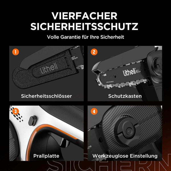 Rutschfester Softgrip-Griff reduziert Vibrationen und sorgt für maximale Kontrolle