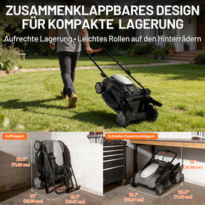 U20 Akku-Rasenmäher 43 cm, bürstenlos – inkl. 2 × 8,0-Ah-Akkus