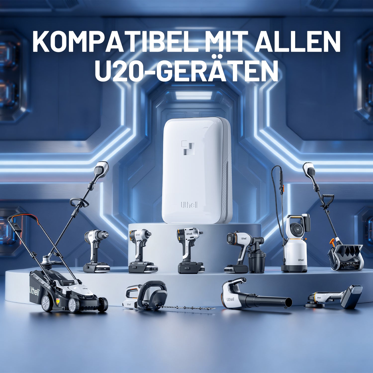Litheli U20 20V Akku-LED-Arbeitsleuchte mit Akku