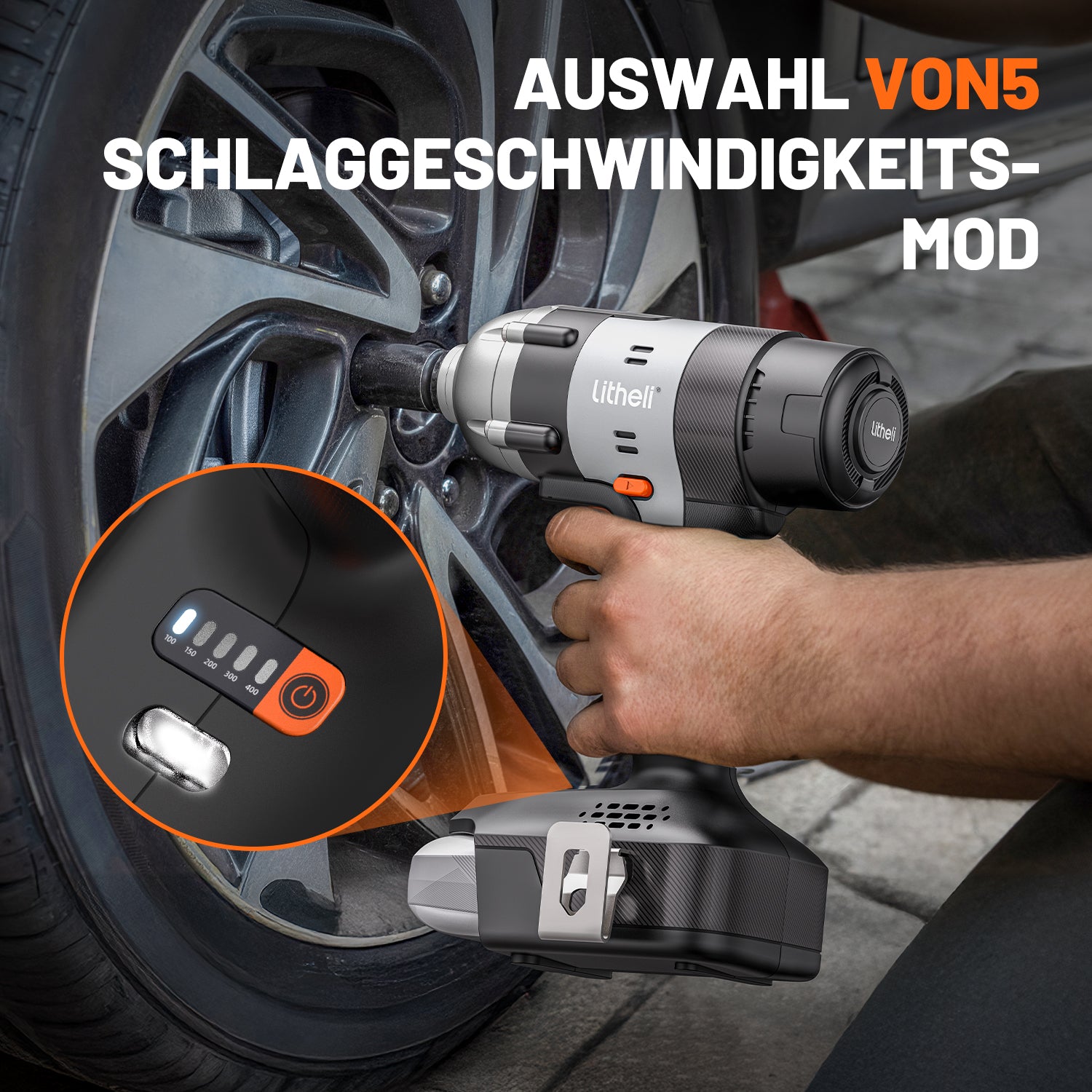 Litheli U20 20V Akku-Schlagschrauber mit 2,0Ah Akku