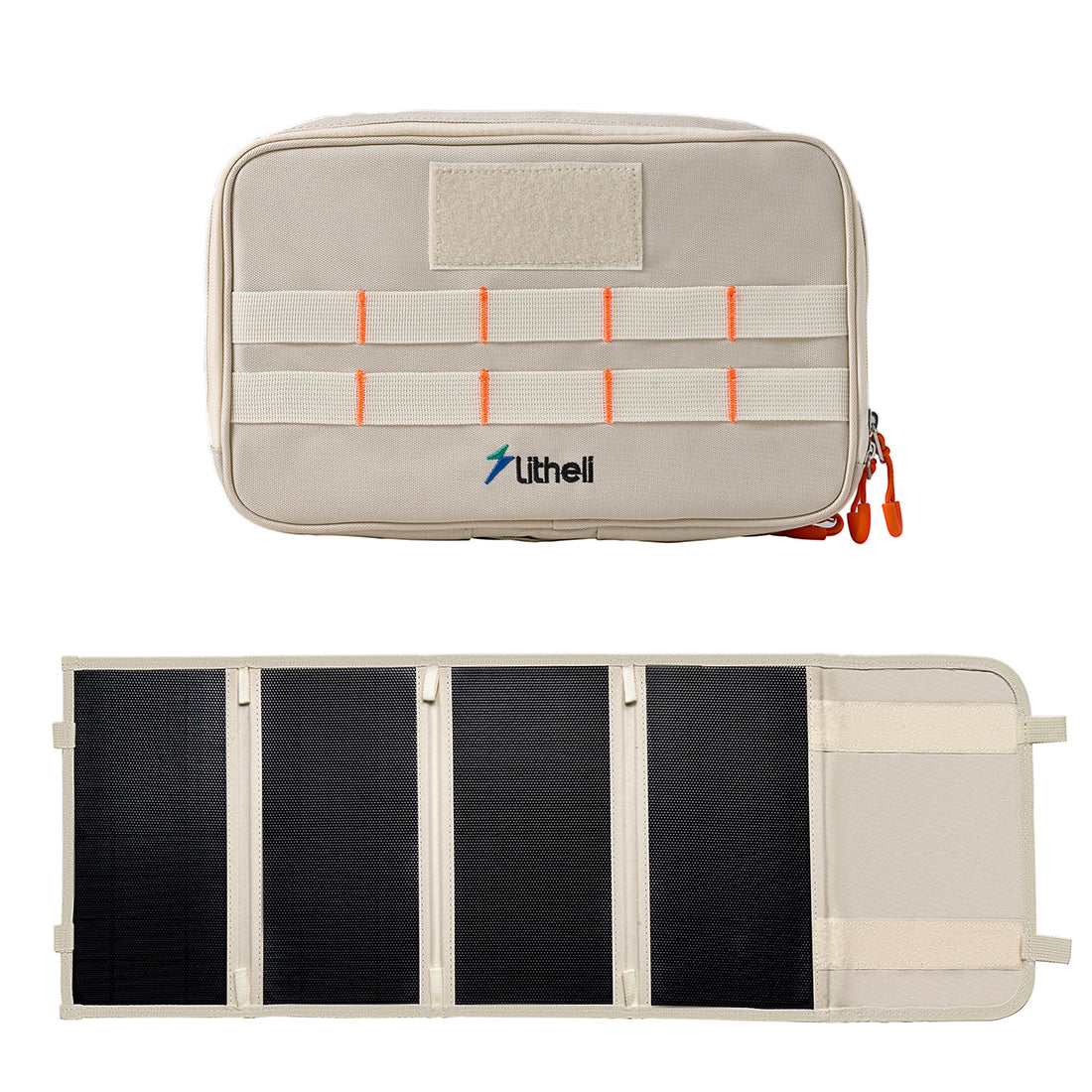 Litheli Mini Solarpanel mit Rucksack – Tragbare Solarenergie für unterwegs