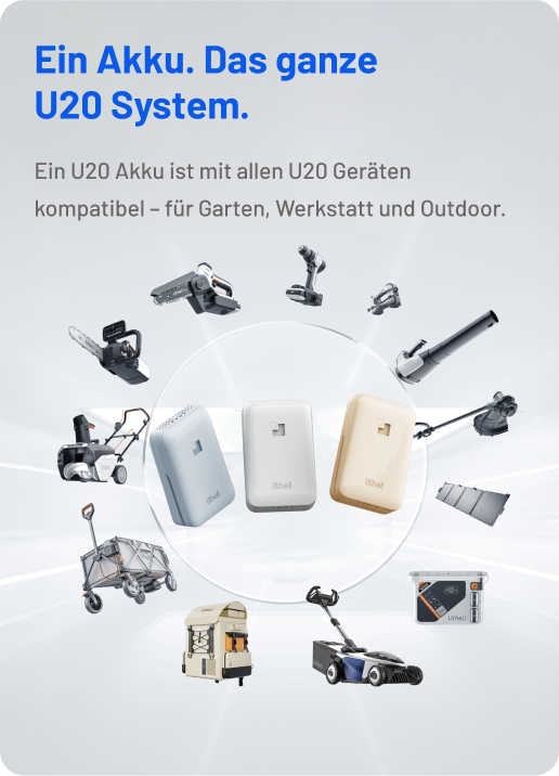 Ein Akku. Das ganze U20-System.