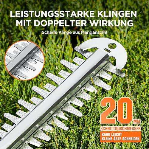 Kabellose Heckenschere ideal für Hecken, Sträucher und Gartenpflege