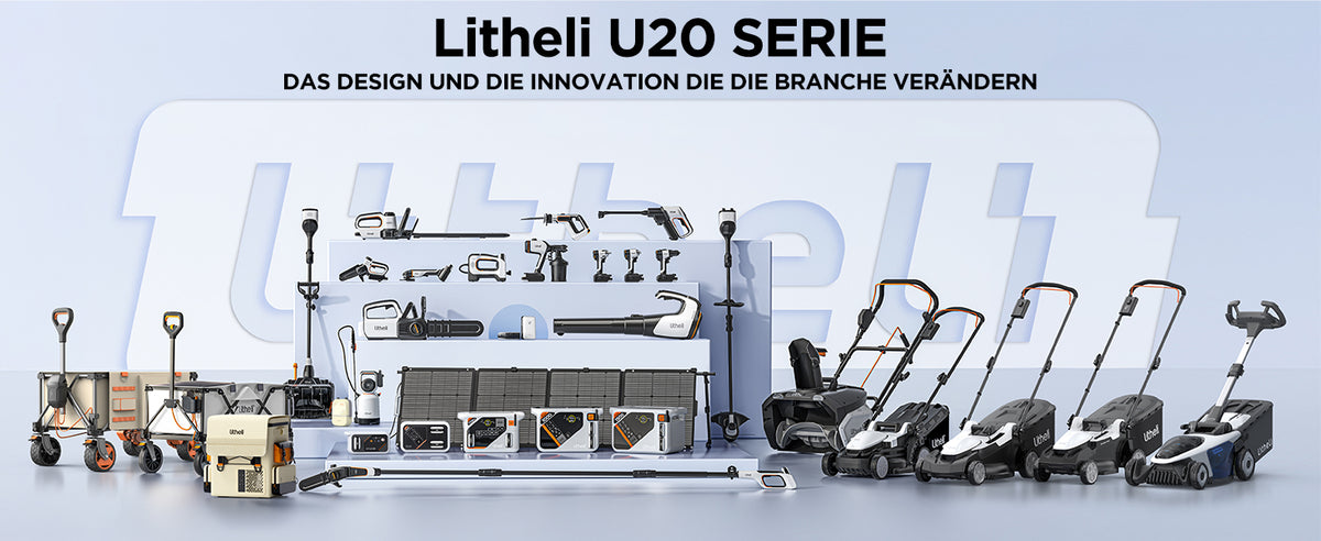 Litheli 20V Akku-Bohrschrauber, 50 Nm, 2 Gänge, LED-Licht, 13-teiliges Zubehörset