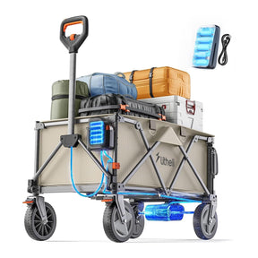 Litheli V140i Beige : Der ultimative Elektro-Campingwagen mit Powerbank (1 * 4,0 Ah SE Akku)