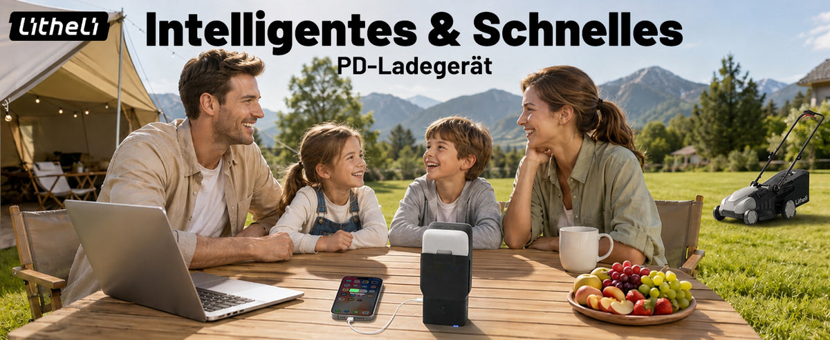 Litheli U20 20V Akku-Schnellladegerät – 45 W GaN, USB-C PD, EU-Stecker