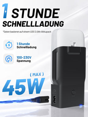 Litheli U20 20V Akku-Schnellladegerät – 45 W GaN, USB-C PD, EU-Stecker