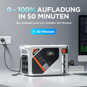 Litheli B1000 Tragbare Powerstation | 1069 Wh / 921 Wh