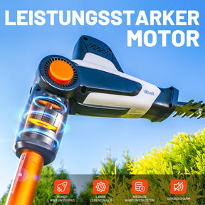 Litheli 20V Akku-Teleskop-Heckenschere mit 3,4 m Stiel und 42 cm Schnittlänge
