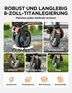 Litheli V140i Beige : Der ultimative Elektro-Campingwagen mit Powerbank (1 * 4,0 Ah SE Akku)