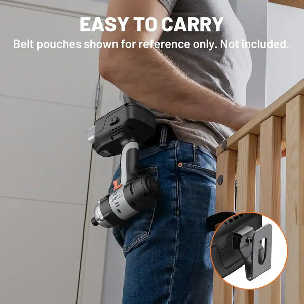 Ergonomischer Litheli 20V Schlagschrauber mit Softgrip-Handgriff und Gürtelclip | Reduziert Vibrationen und Handermüdung bei Renovierung und Montage