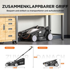 20V U20 33 cm 4,0 Ah Akku-Bürstenloser Rasenmäher (Ohne Akku)