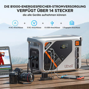 Litheli B1000 Tragbare Powerstation | 1069 Wh / 921 Wh
